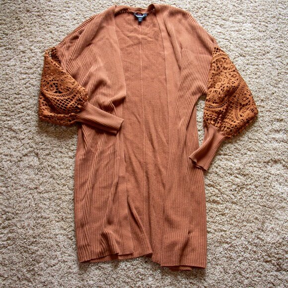 Express, Crochet Duster Cardigan, M - Picture 1 of 3
